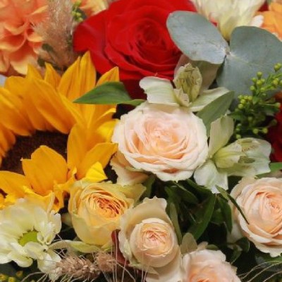 Aranjament Floral 'Autumn Basket' | Fleurange.ro