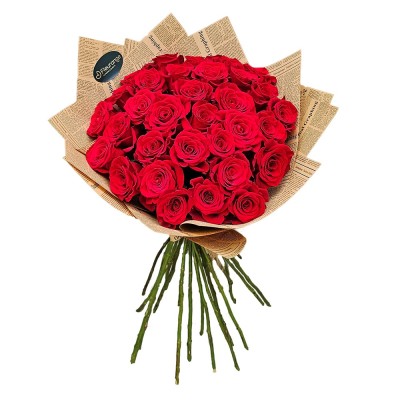 Buchet 33 Trandafiri Rosii | Amor Etern - Fleurange